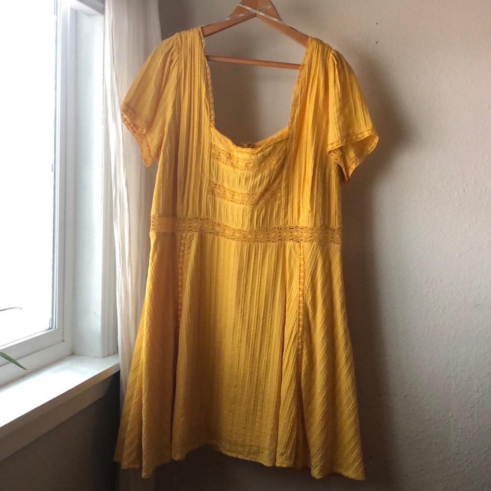 Forever 21 Plus Golden Yellow Dress